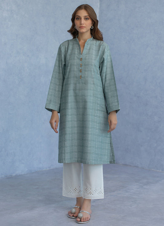 Jacquard Solid Kurta