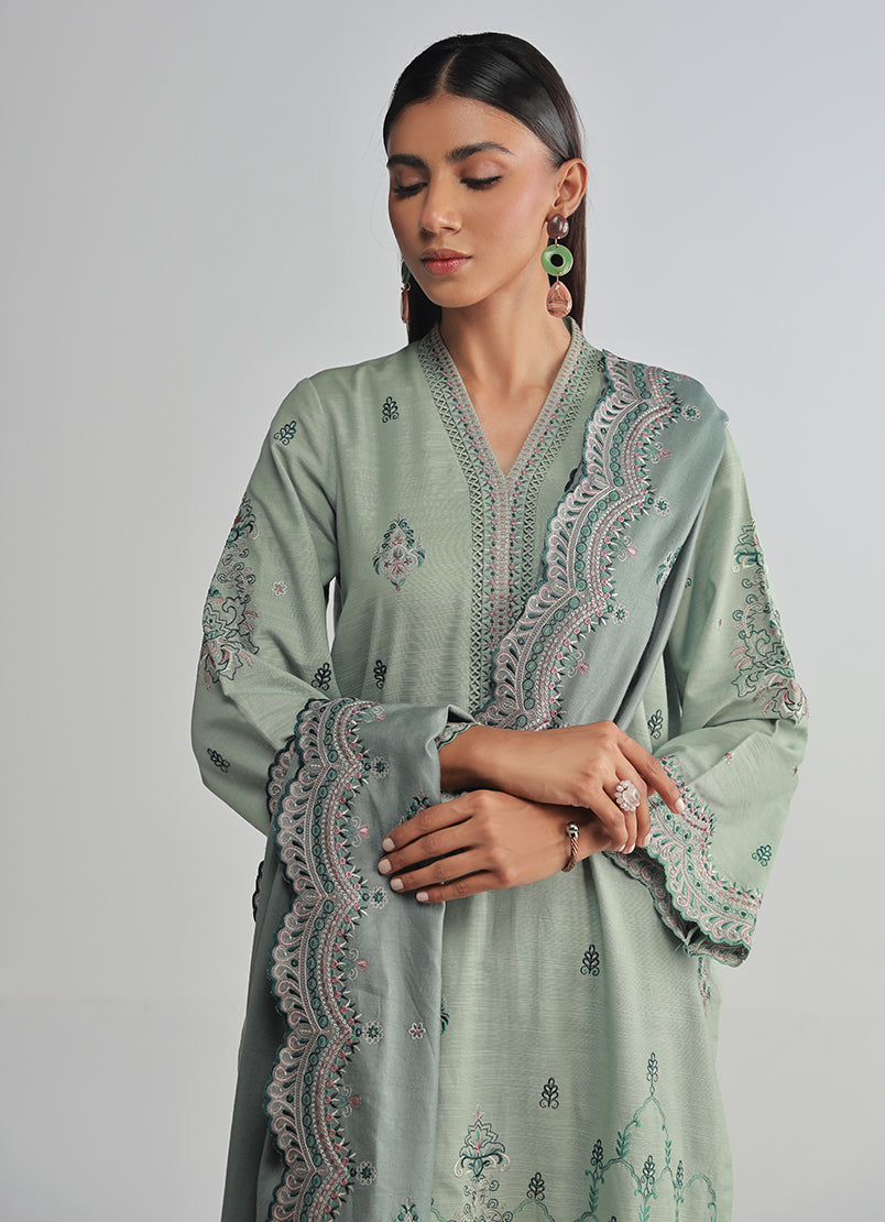 3 PC Embroidered Suit