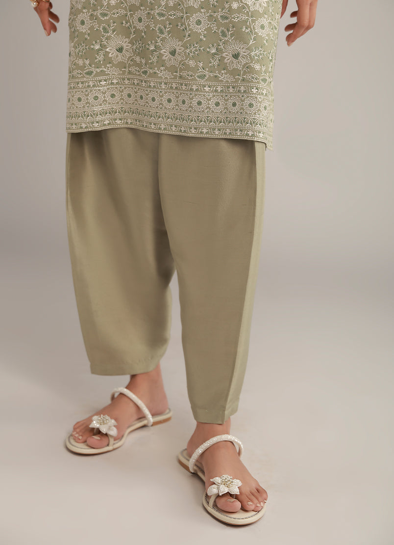 3 PC Chiffon Embroidered Suit